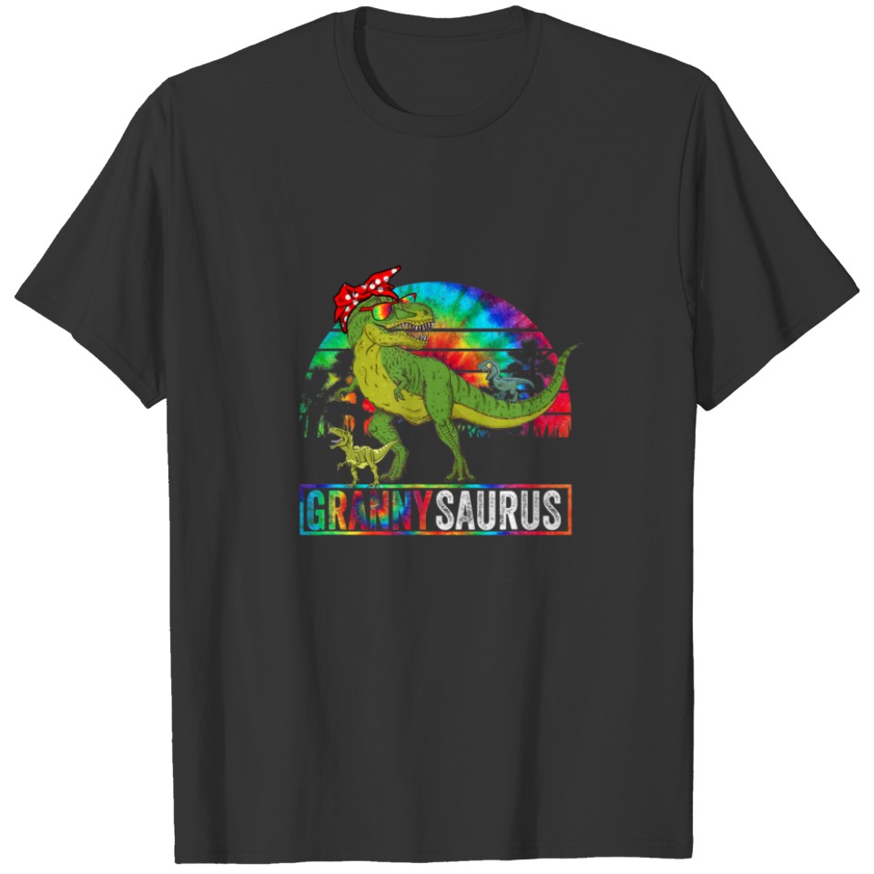 Granny Dinosaur Funny Dad Grannysaurus 2 Two T-shirt