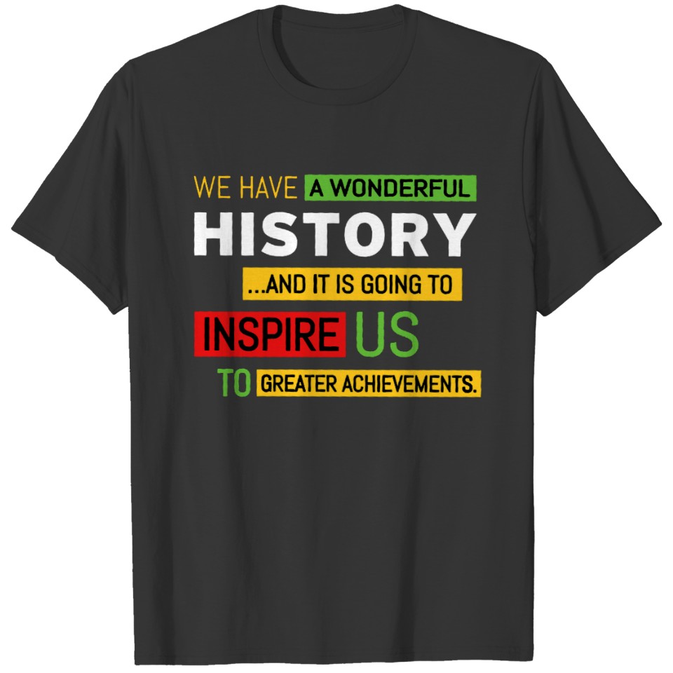 A Wonderful History BHM T-shirt