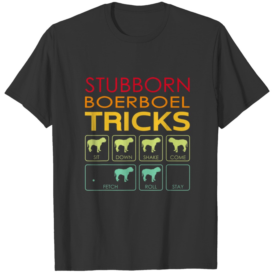 Stubborn Boerboel Tricks Vintage T-shirt