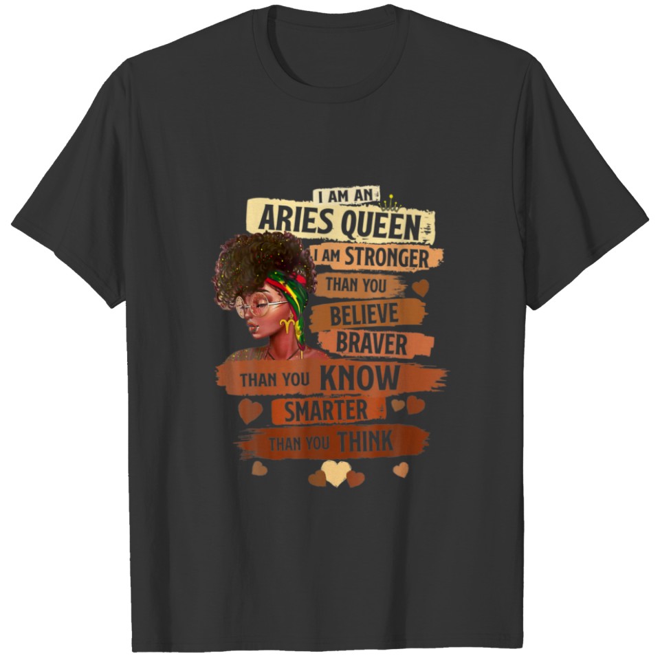 Aries Queen Sweet As Candy Birthday Gift For Black T-shirt