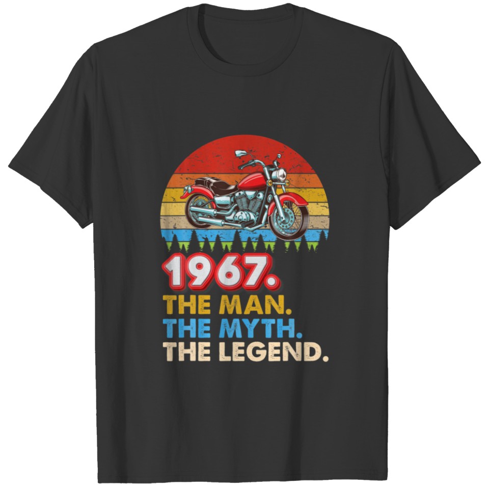 Made In 1967 The Man Myth Legend 54 Years Old 54Th T-shirt