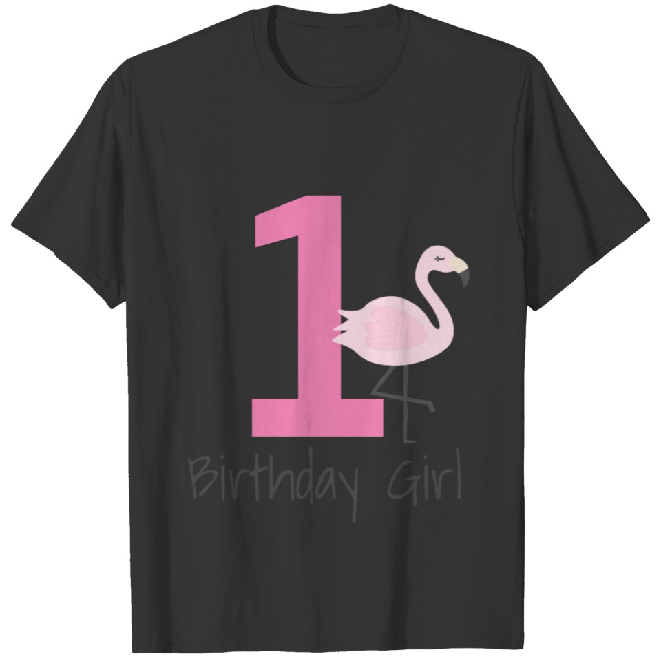 Flamingo Number Birthday  (Can Change Age) T-shirt