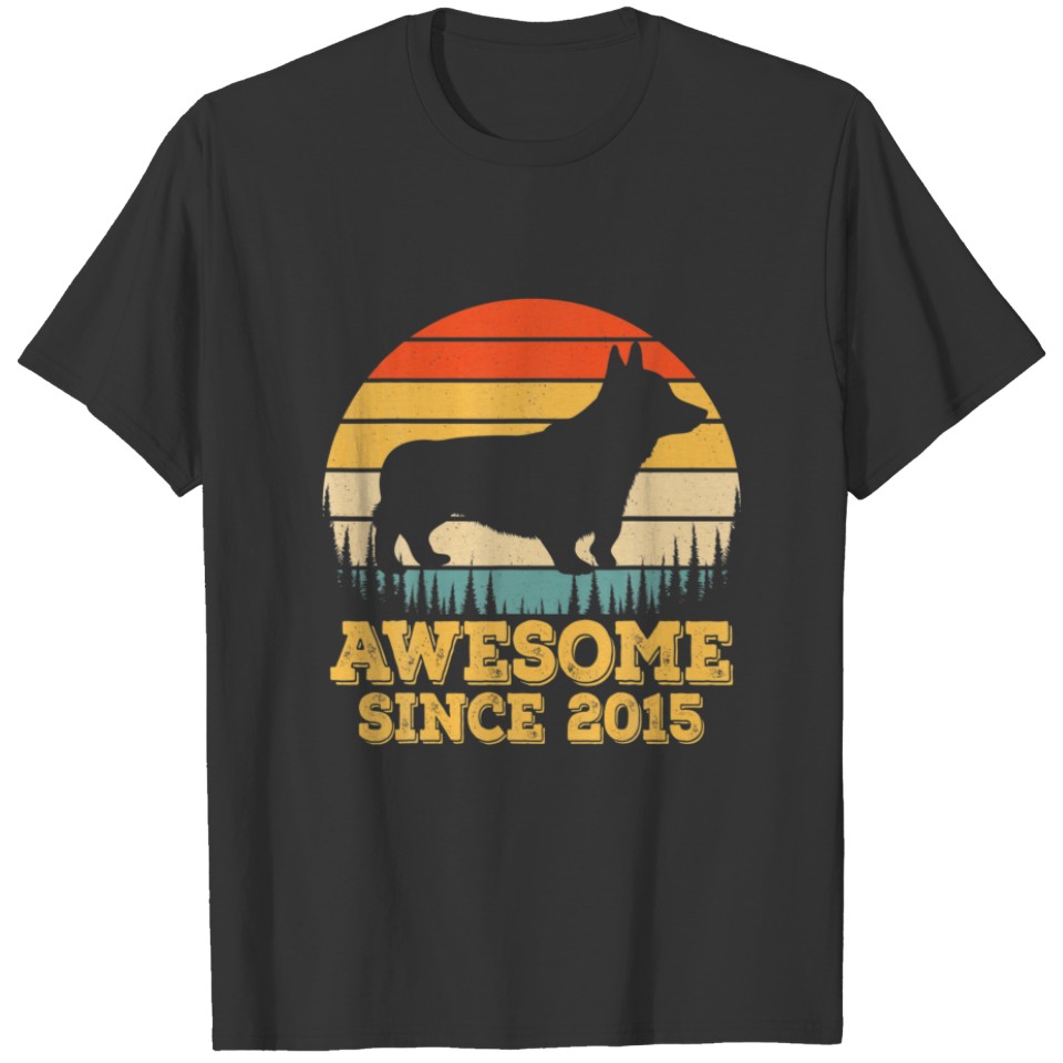 Corgi 6Th Birthday Bday Party 6 Year Old Awesome S T-shirt
