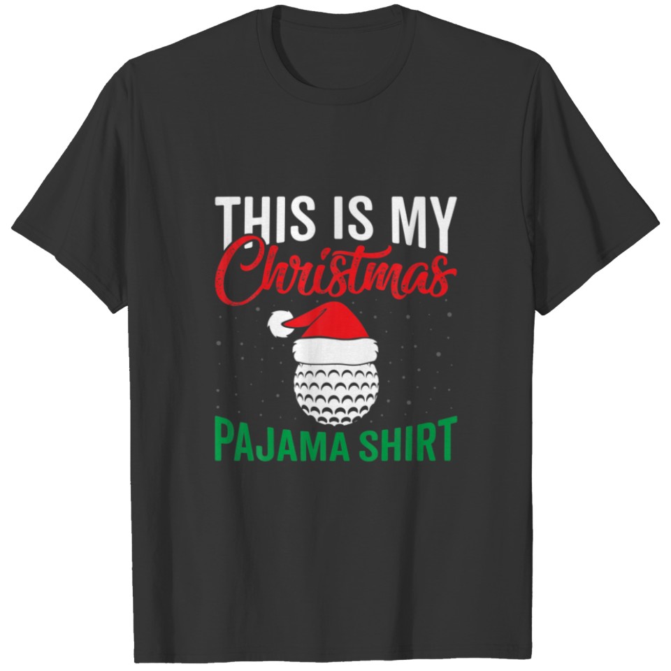 Womens Family Clothing: Christmas Funny Golf Sport T-shirt