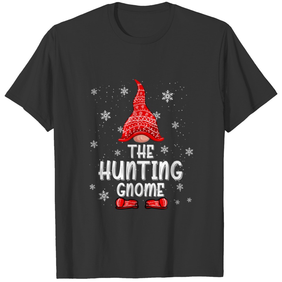 The Hunting Gnome Christmas Pajama Matching Family T-shirt