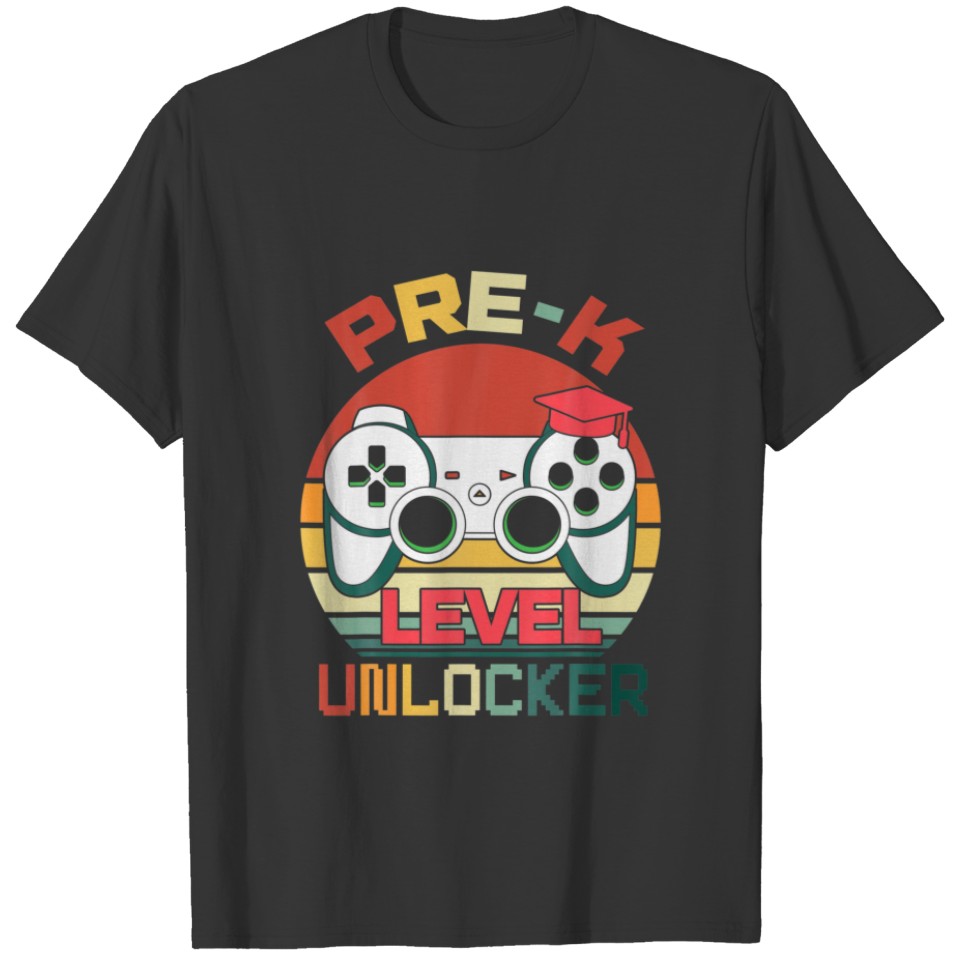 Pre-K Level Unlocked Video Gamer Back To School Pr T-shirt
