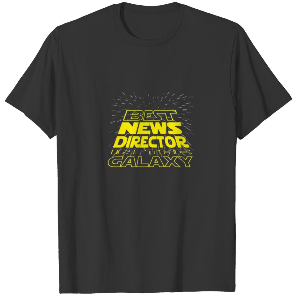 News Director Funny Cool Galaxy Job T-shirt