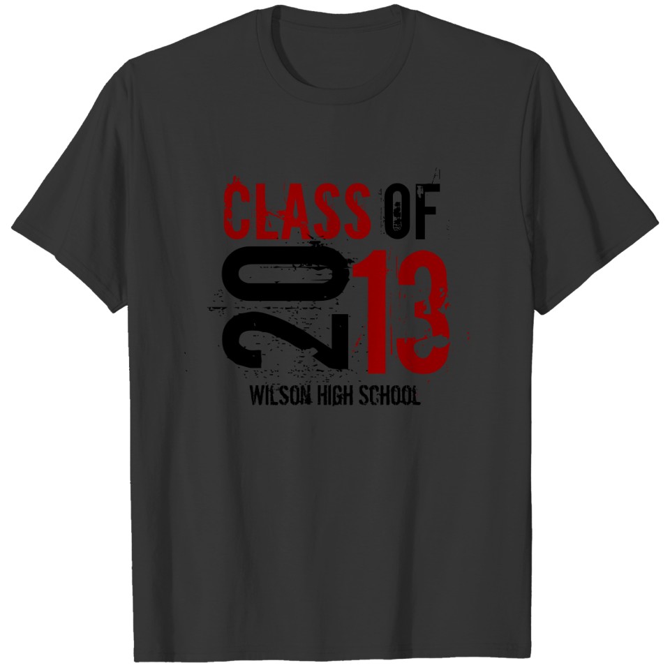 Red and Black - Class of 2013 T-shirt