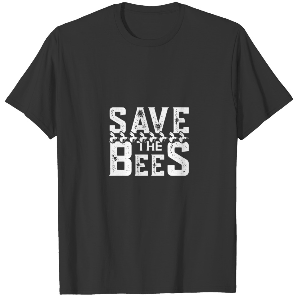 Save The Bees-bees-bee-nature-yellow-cute T-shirt
