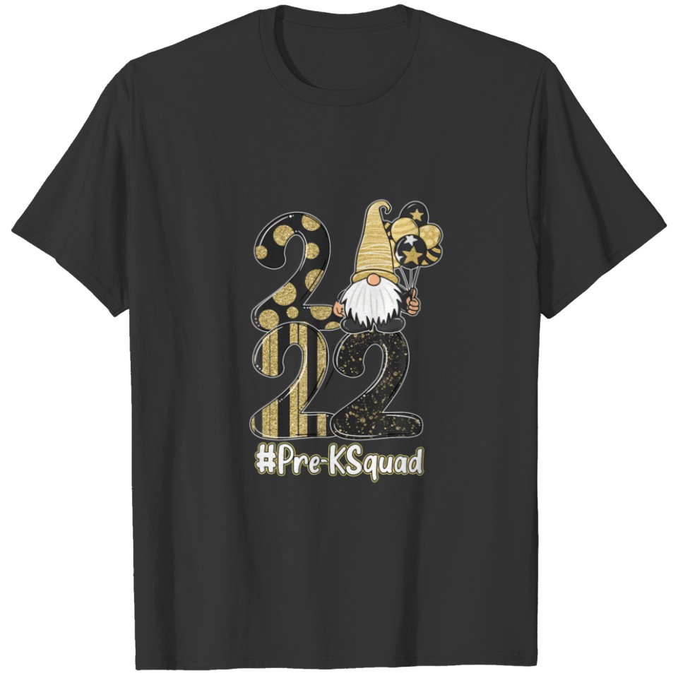 Funny Gnome Lover Pre-K Squad New Year Of The Tige T-shirt