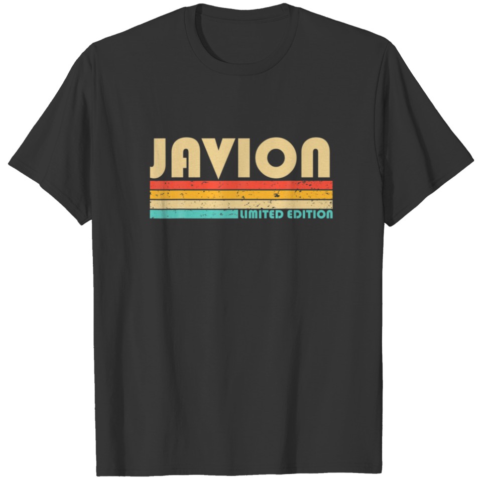 JAVION Name Personalized Funny Retro Vintage Birth T-shirt