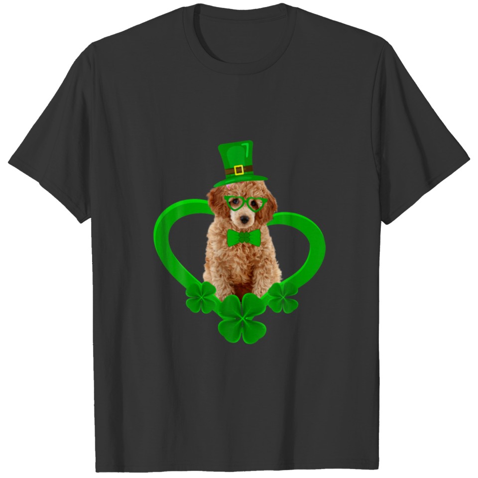 Awesome Poodle Saint Patrick's Day Dog Dad T-shirt