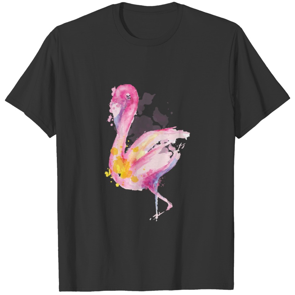 Multicolored Flamingo T-shirt