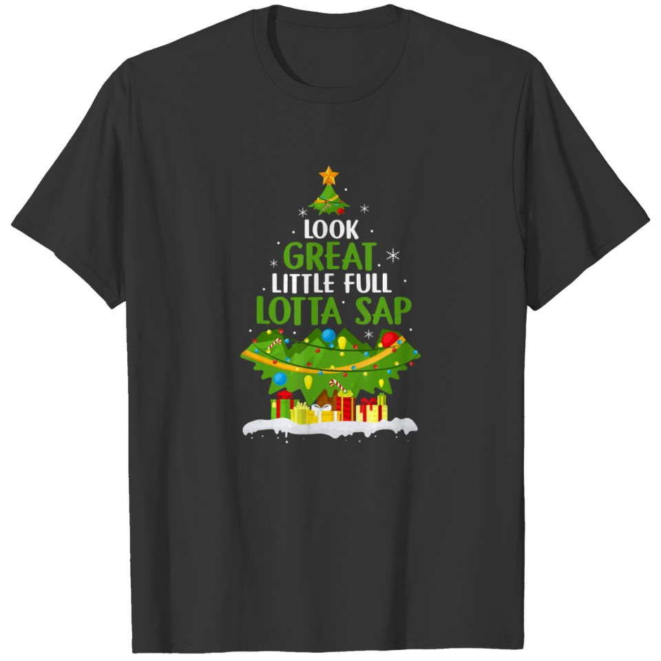 Little Full Lotta Sap Christmas Vacation Santa T-S T-shirt