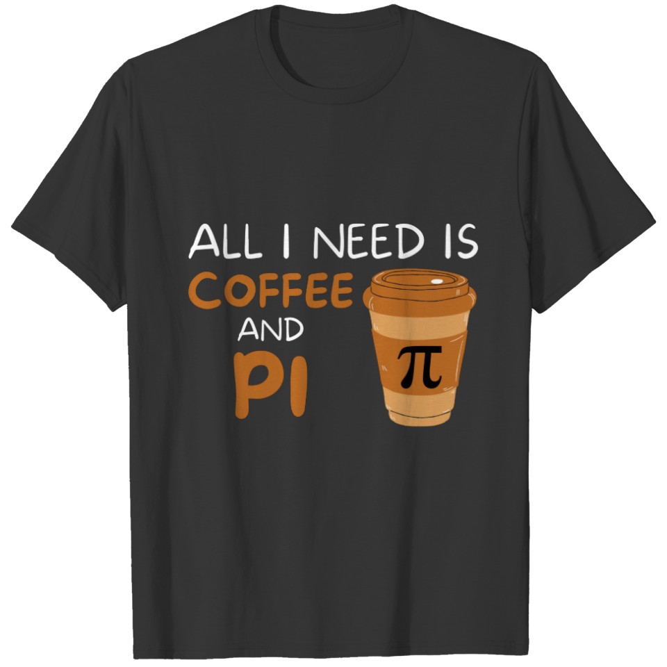 Pi Math Coffee Lover Geometry Calculus T-shirt