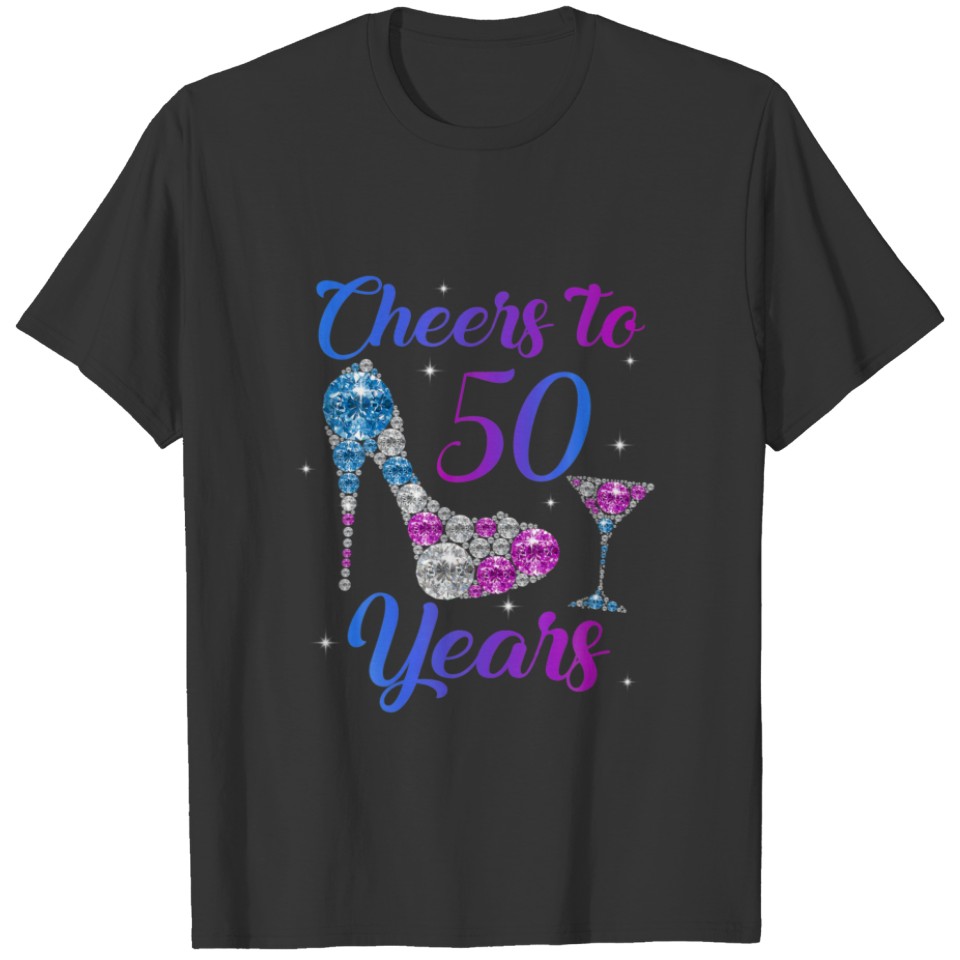 50Th Birthday Squad Cheers To 50 Years Old High He T-shirt