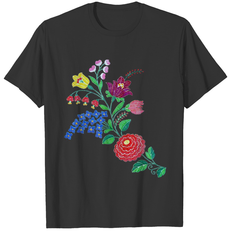 Kalocsai Flower Stem T-shirt