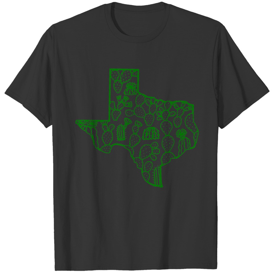 Green Cacti in Texas T-shirt
