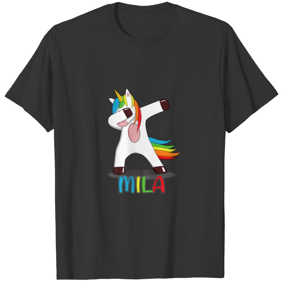 Mila Name - First Name Mila - Colourful Dancing Un T-shirt