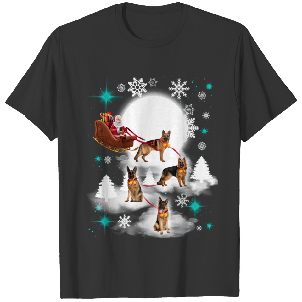 Love German Shepherd Christmas Shepherd Lovers Sweat T-shirt
