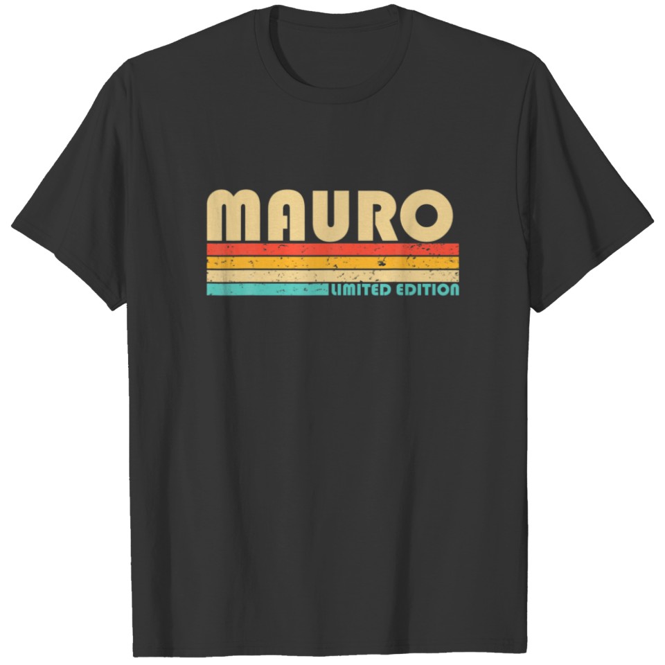 MAURO Name Personalized Funny Retro Vintage Birthd T-shirt
