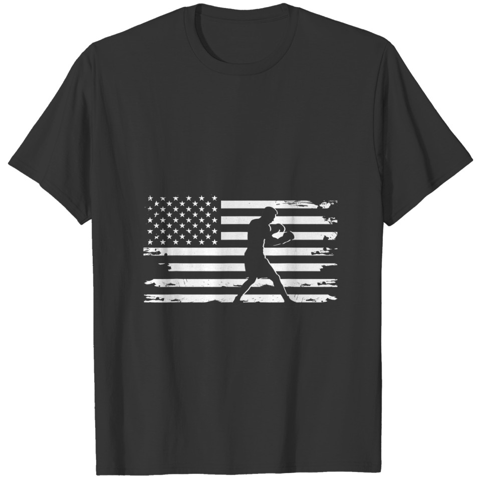 American Flag Boxing Apparel Boxing T-shirt