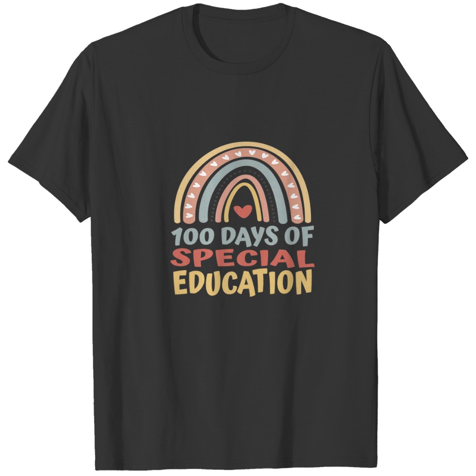 100 Days Special Education 100 Days Of School Boho T-shirt