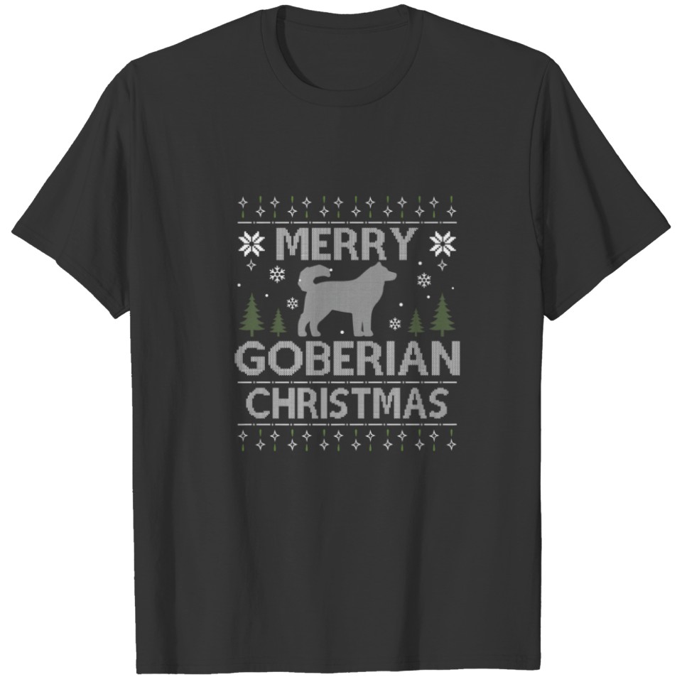 Merry GOBERIAN Christmas Dogs Ugly Christmas T-shirt