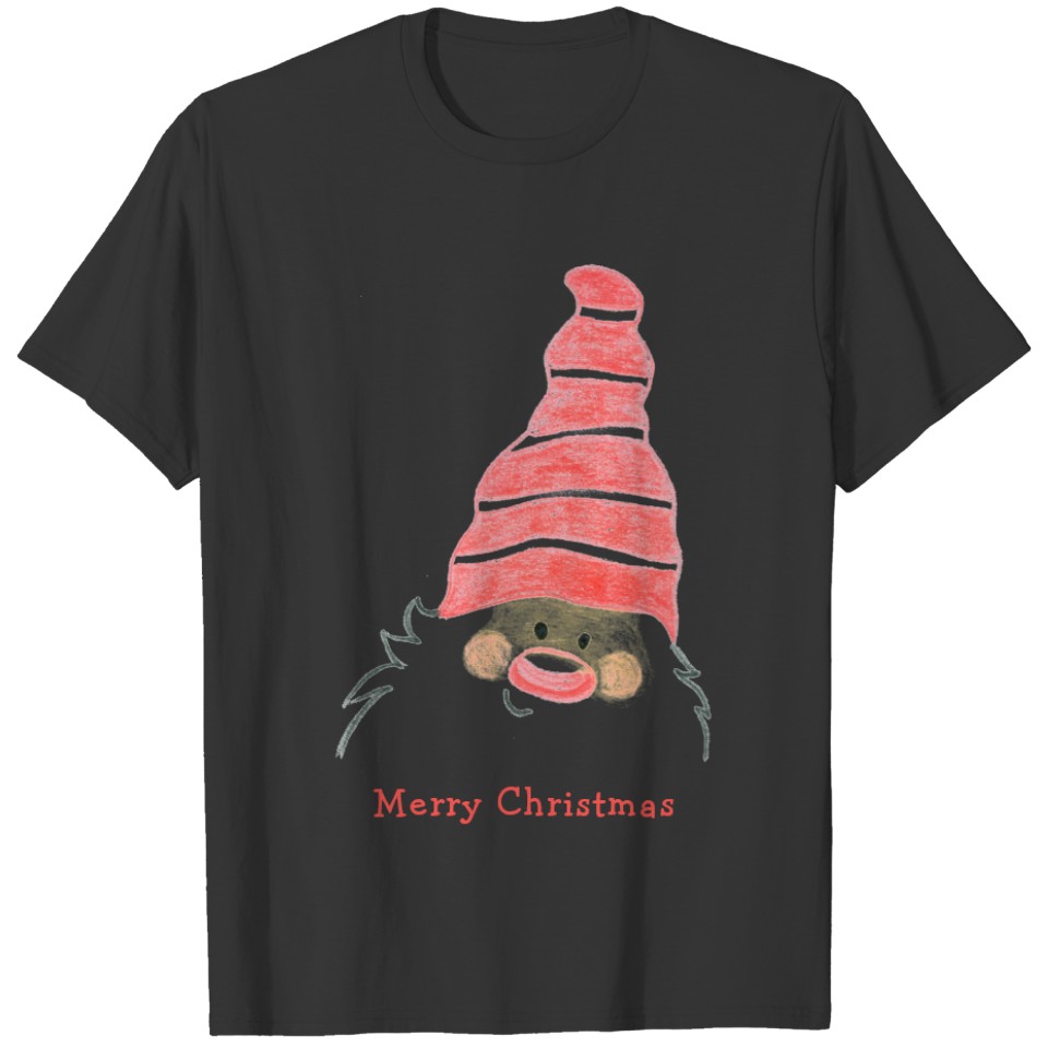 Cute Holiday Gnome Santa Claus Christmas T-shirt