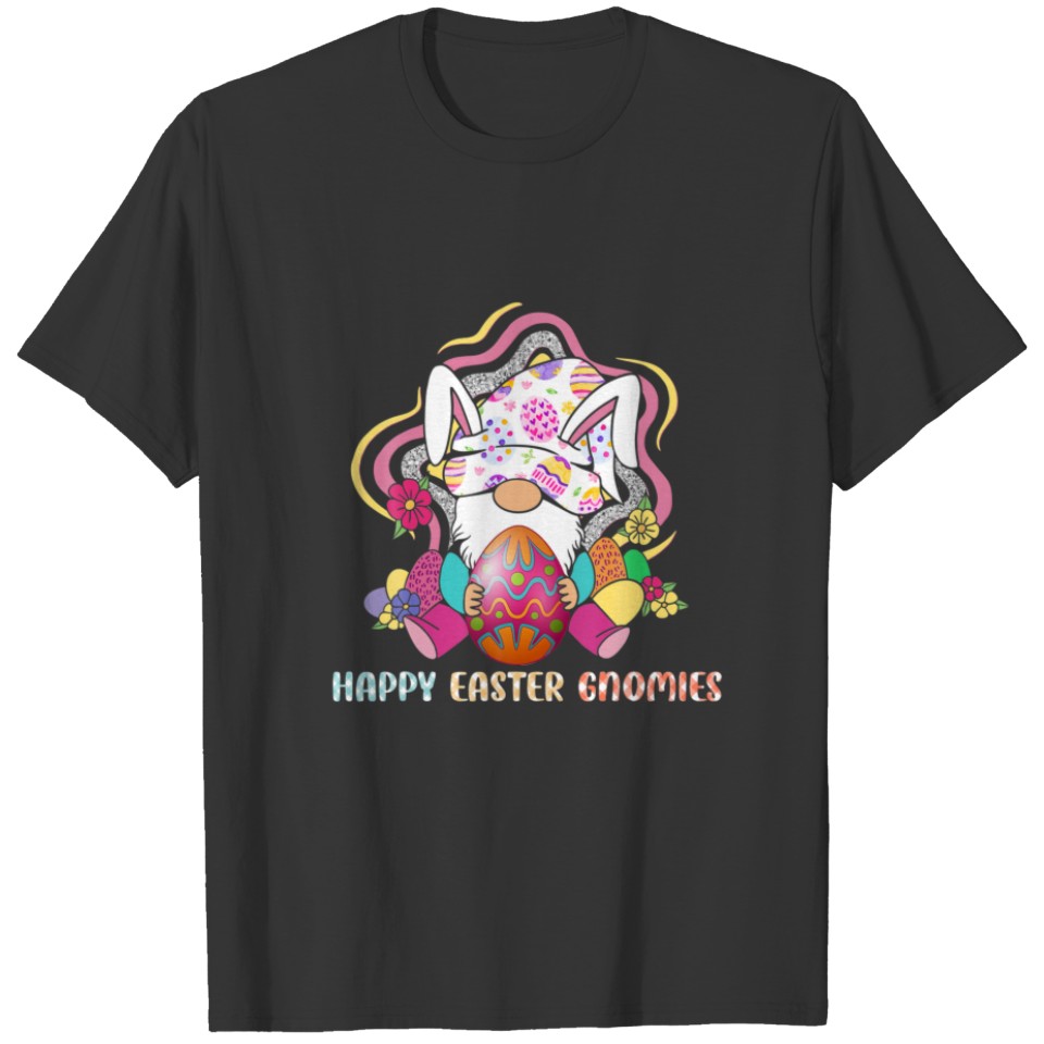 Happy Easter Gnomies Hugging Egg T-shirt
