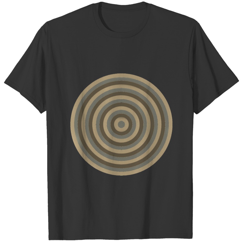 Concentric Circles Sepia Kids T T-shirt
