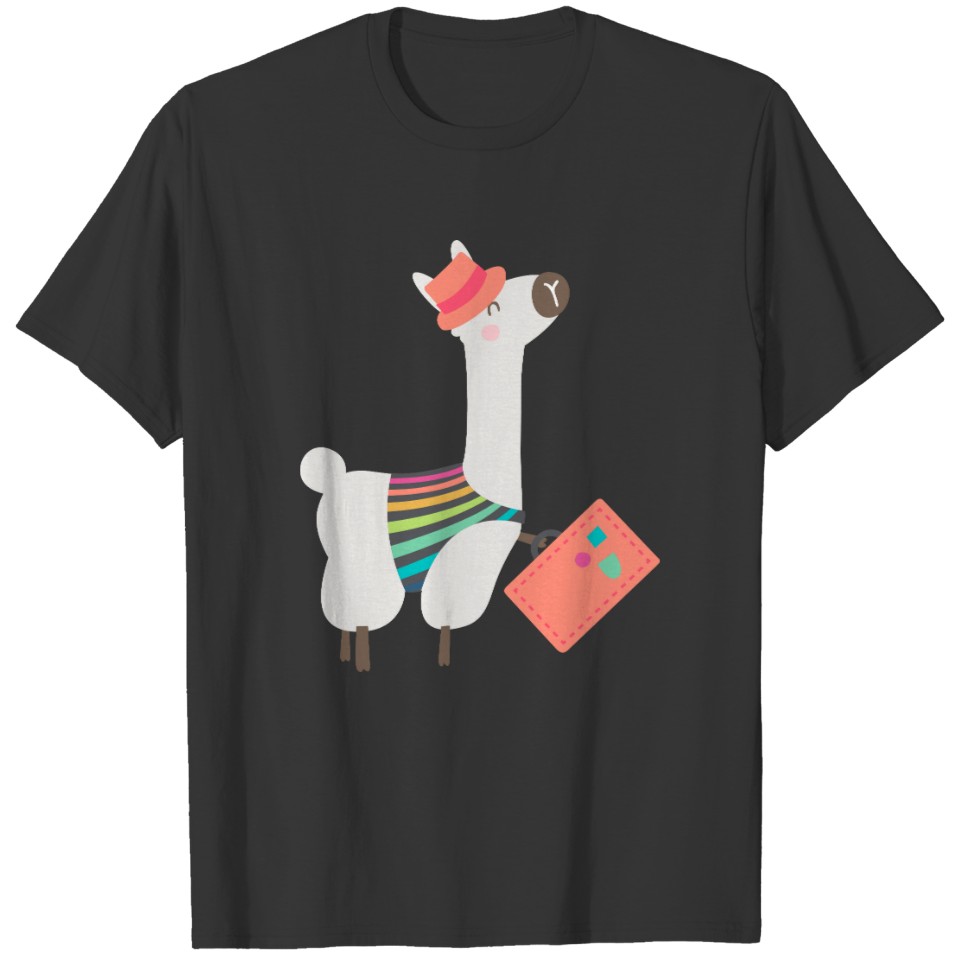 Alpaca and Suitcase T-shirt