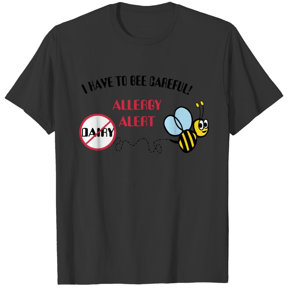 Dairy Allergy Alert Bumblebee Personalized T-shirt