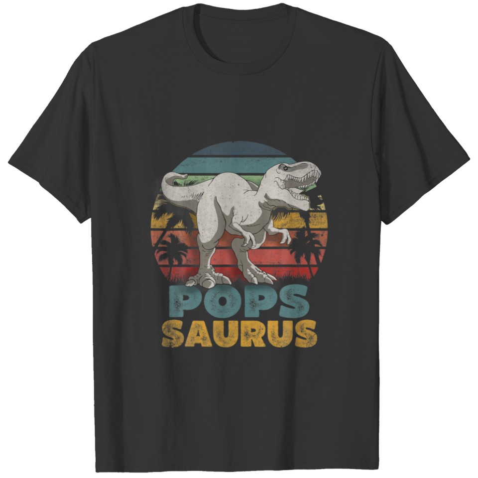 Fun Popssaurus Rex Dinosaur Pops Saurus Family T-shirt
