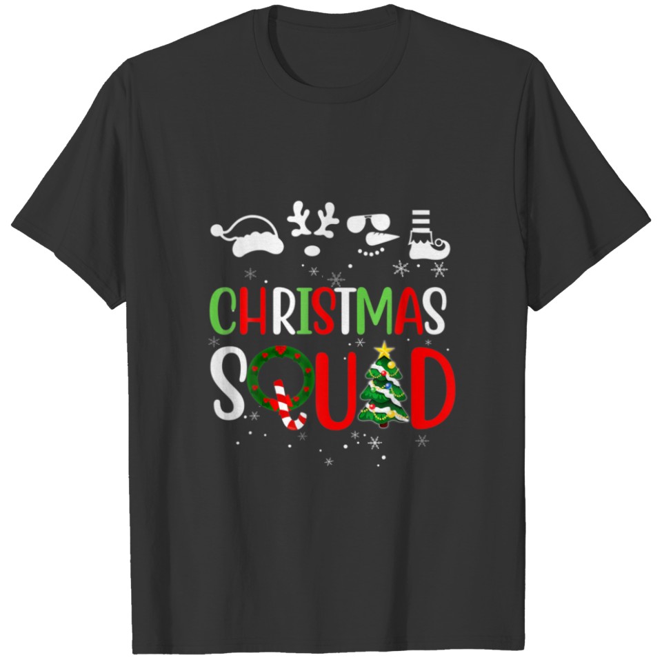 Christmas Squad Family Matching Pajamas Xmas T-shirt
