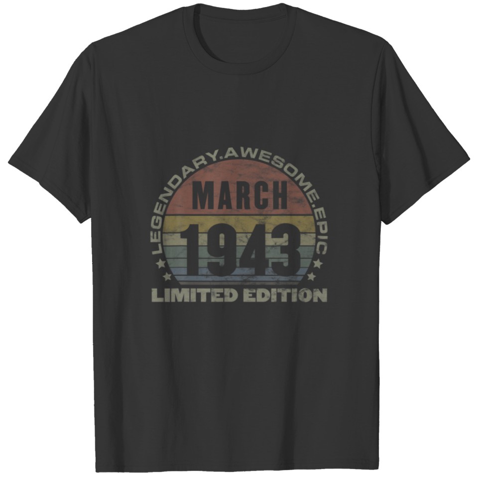 78-Year-Old In 2021 1943 Of The Best Gift Idea For T-shirt