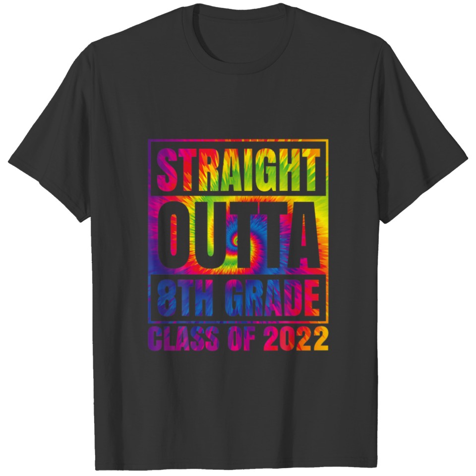 Straight Outta 8Th Grade| Great Graduation Of 2022 T-shirt