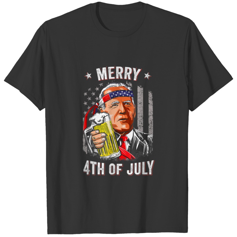 Merry 4Th Of July Joe Biden 4Th Of July Memorial D T-shirt