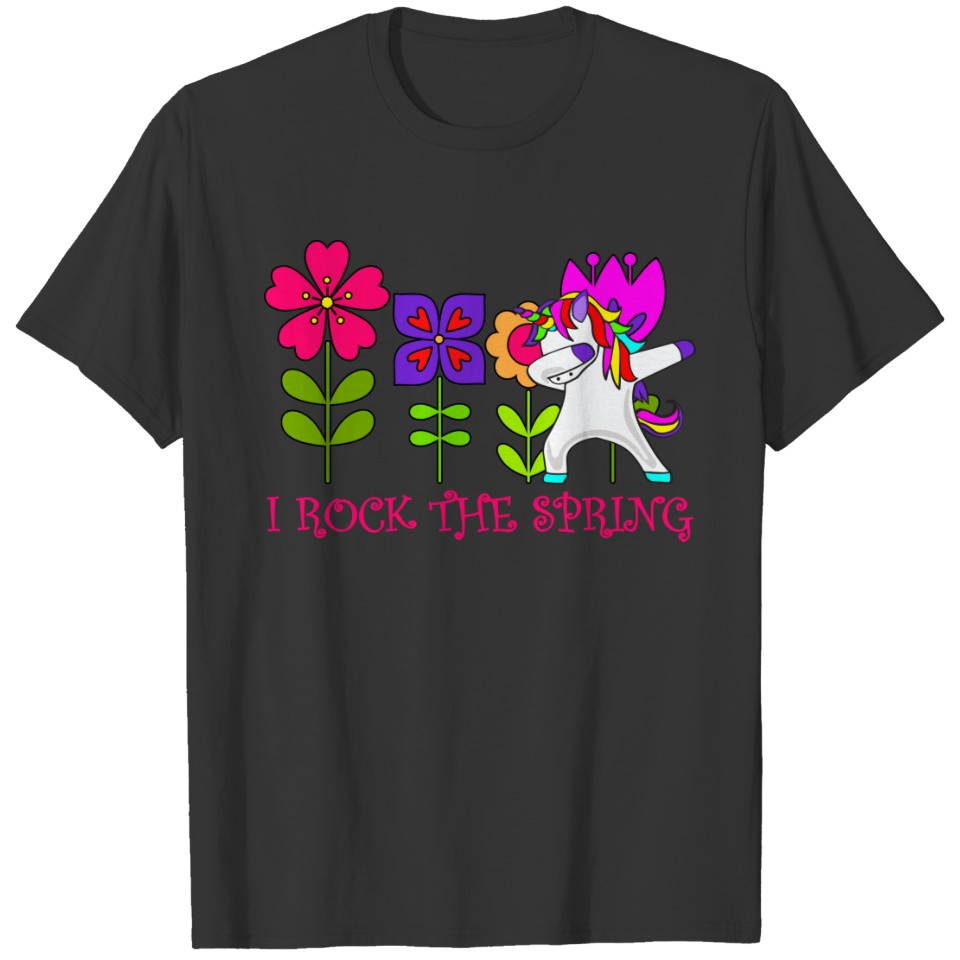 Dabbing Unicorn - I Rock The Spring T-shirt