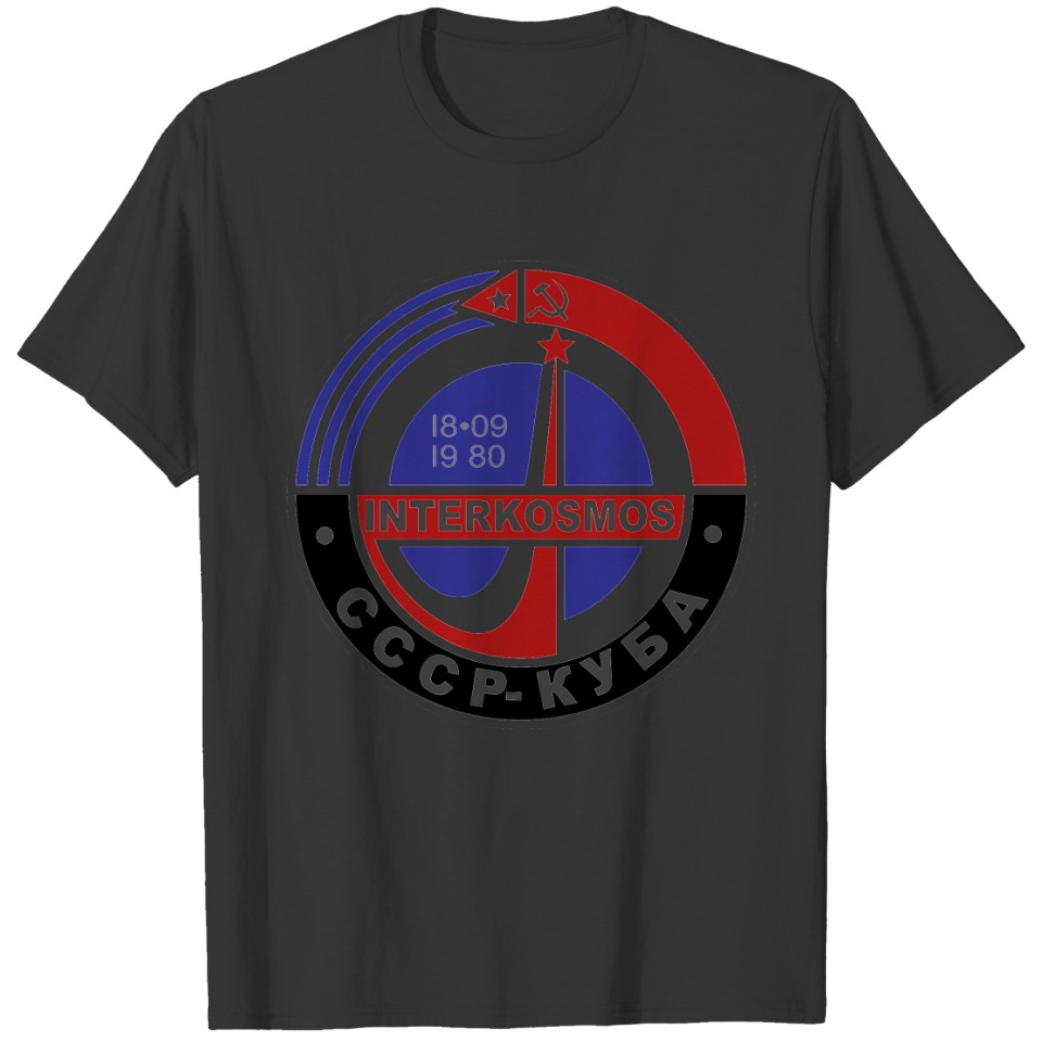 INTERKOSMOS Интеркосмос 80s Soviet Space Program T-shirt