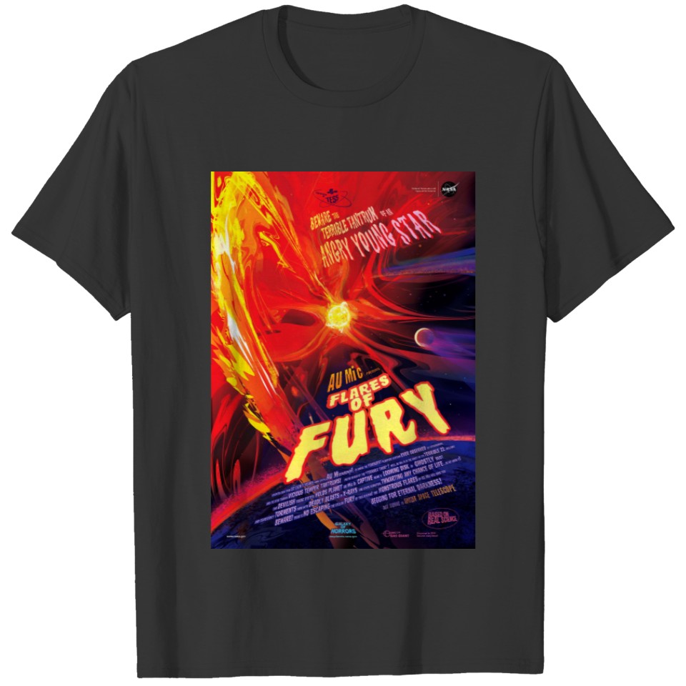 NASA Exoplanet Travel Bureau Flares of Fury T-shirt