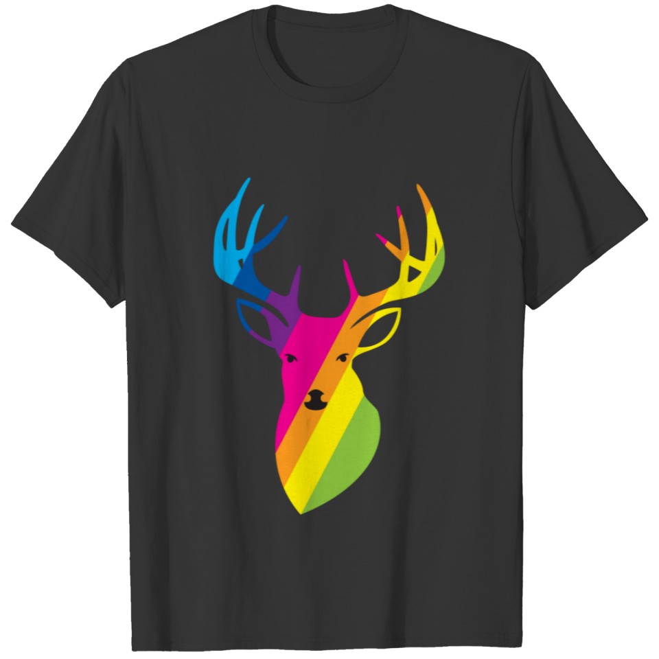 Rainbow Deer T-shirt