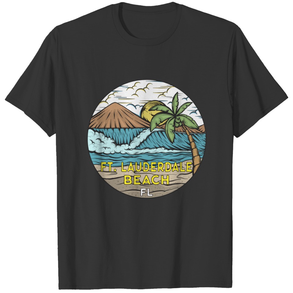 Fort Lauderdale Beach Florida Vintage T-shirt