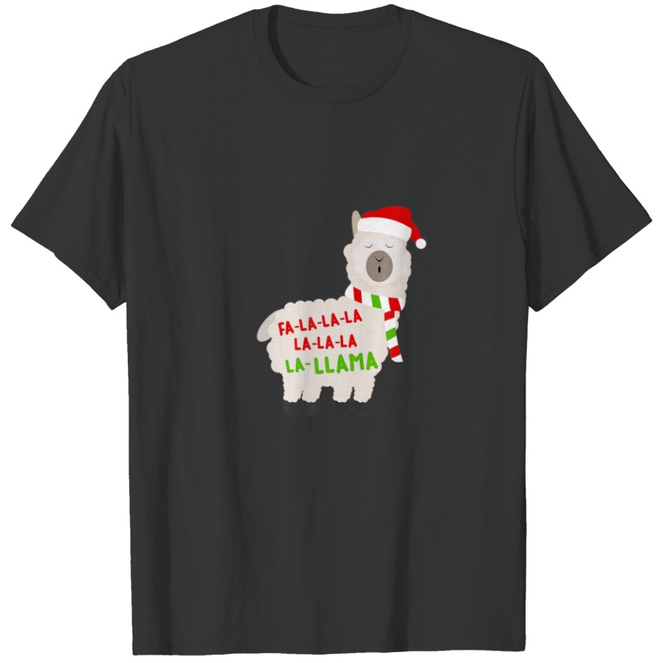Llama For Women Family Christmas Alpaca T-shirt