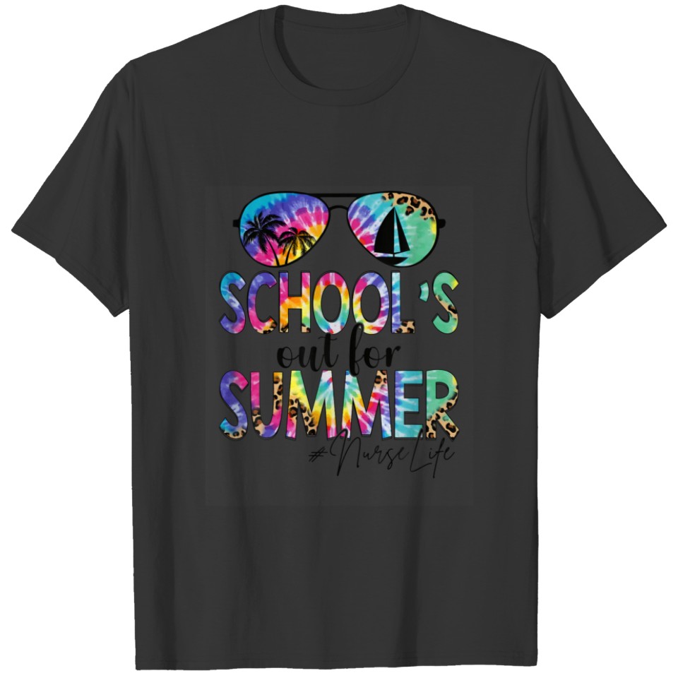School's Out For Summer Nurse Life Retro Nurse Gif T-shirt