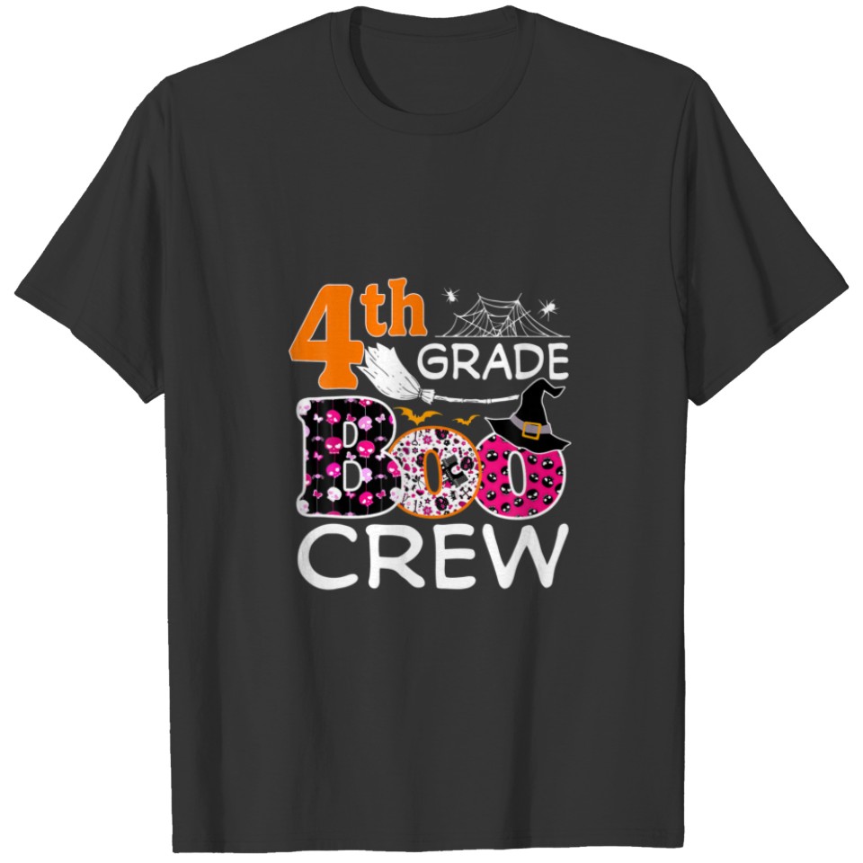 4Th Grade Boo Crew Fourth Grade Teacher Students H T-shirt