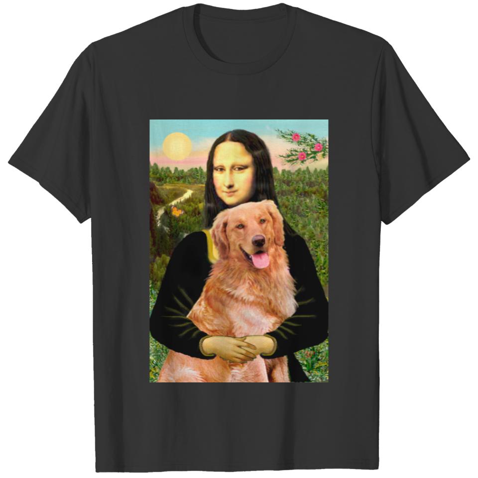 Golden Retriever 2 - Mona Lisa T-shirt