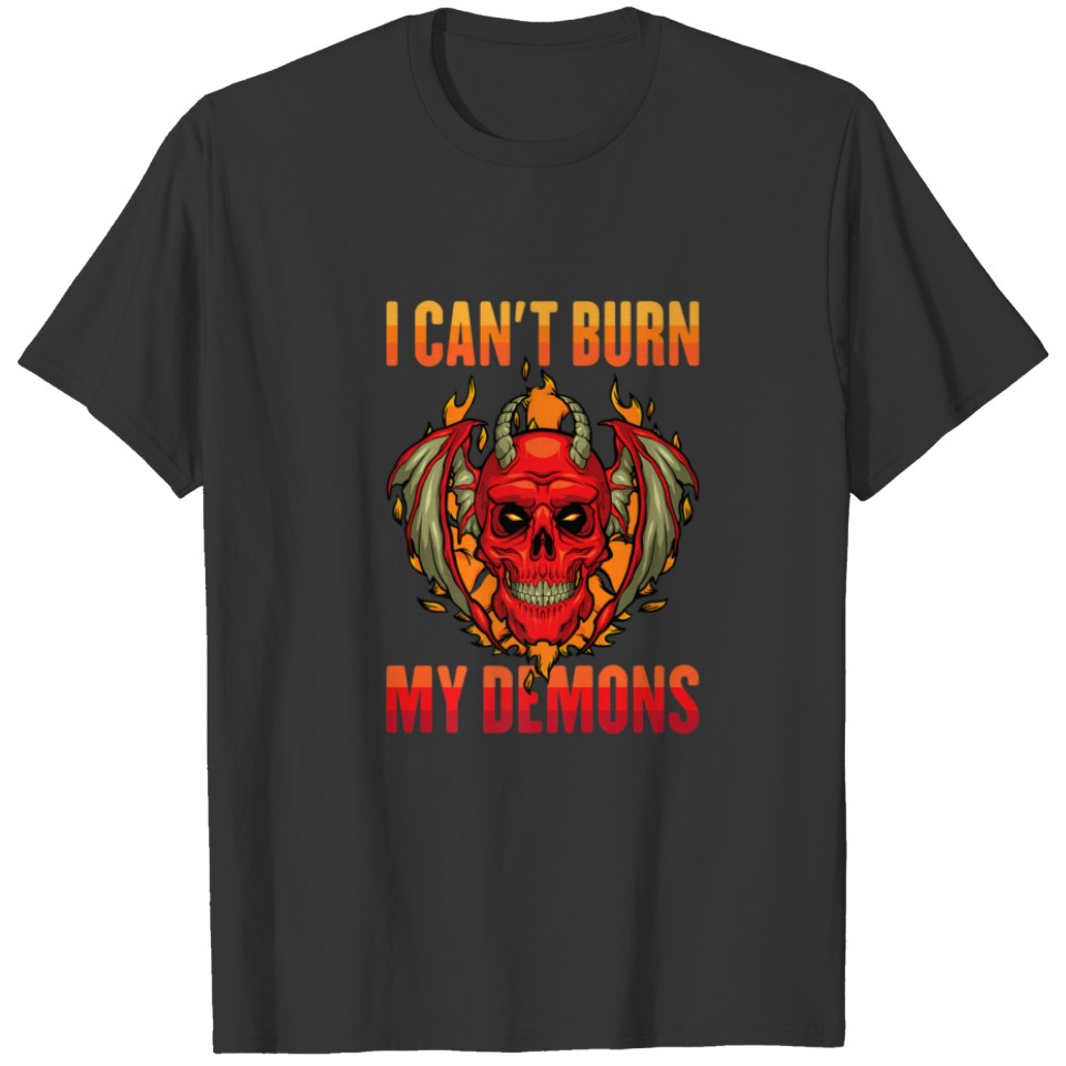 Ghostcore - I Can't Burn My Demons - Halloween - S T-shirt