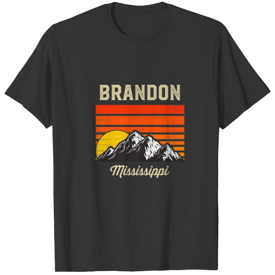 Brandon Mississippi Hometown City State USA T-shirt