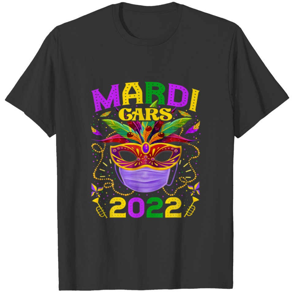 Mardi Gras 2022 Mardi Gras Costume Mask Gifts T-shirt